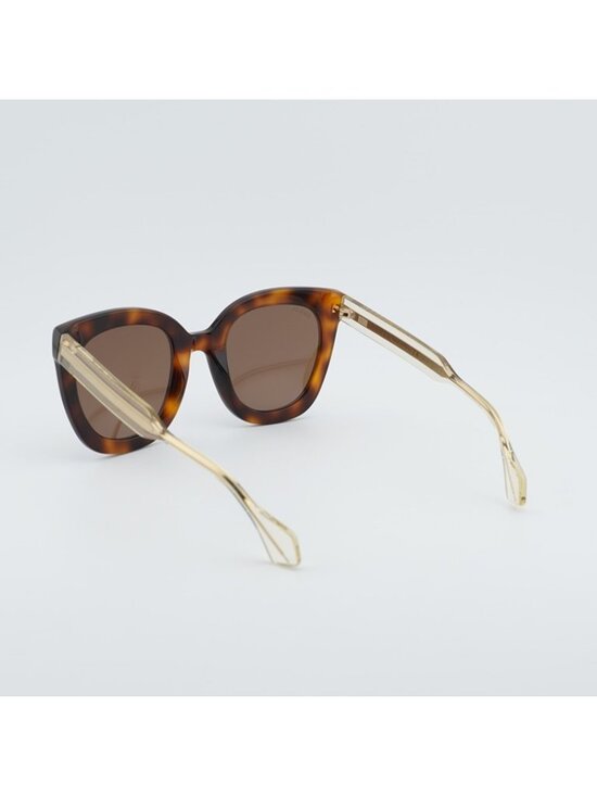 Gucci GG0564S 002 Women Sunglasses Havana Cat Eye Frame, Brown Lenses main image 9